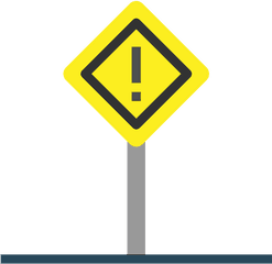 Free Icon Road Sign - Transparent Warning Pink Gif Png