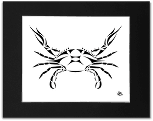 Blue Crab Art Print - Shark Zen Cancer Png