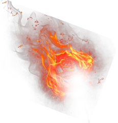 Flamespng - Cool Flames Png Rose On Fire Png 4520458 Rose On Fire Png