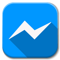 Blue Angle Area Symbol Apps Facebook Messenger - Free PNG