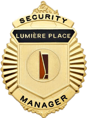 Lumiere Place Security Manager Badge - Solid Png