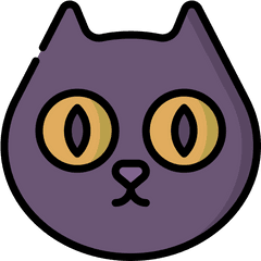 Black Cat - Free Halloween Icons Dot Png