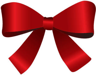 Red Christmas Bow Png Hd Transparent - Christmas Bow Tie Transparent