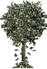 Tree Falling Money - Tree Full Of Money Png