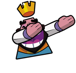 Download Hd Roi Qui Dab Picture Library - Clash Royale Dab Emote Png