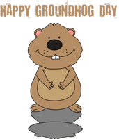 Groundhog Day Cartoon For Traditions - Free PNG