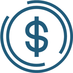 Download Darkblue Dollar Icon - Money Icon White Png Full Dollar Sign Icon Dark Blue