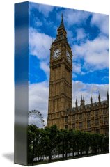 Big Ben London By Camille Hull - Big Ben Png