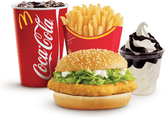 Hamburger Clipart Burger Mcdonalds - Mcdonalds Cheeseburger And Chicken Nuggets Png