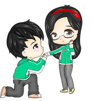 Chibi Picture Couple Anime HQ Image Free - Free PNG