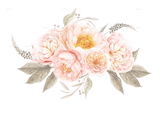 Vintage Flower Clipart Transparent - Watercolor Vintage Floral Png