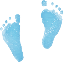 Baby Foot Prints - Baby Footprint Clipart Transparent Png