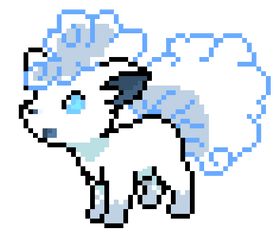 Alola Vulpix - Alolan Vulpix Pixel Png