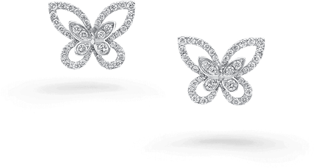 Butterfly Silhouette Collection Diamond Jewellery Graff - Butterfly Png