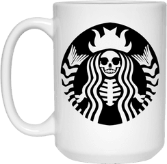 Starbucks Skeleton Logo Halloween Mugs - Starbucks Skeleton Png