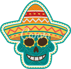 Day Of The Dead Skull Icon - Icons By Canva Skull Png