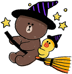 Cute Trickortreat Halloween Wizard Hat Sally Brown Witc - Portable Network Graphics Png