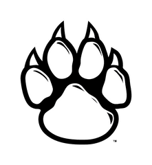 Panther Clipart Cat Claw - Paw Print Outline Transparent Printable Tiger Paw Outline Png