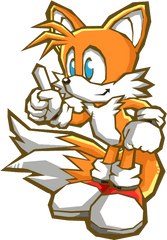 Chaos Emeralds Png - Sonic Battle Tails Art