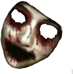 Download Ftestickers Face Horror Bloody Ghost Scary Creepy - Scary Ghost Face Png