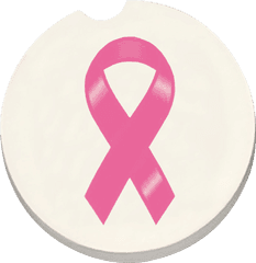 12704 Breast Cancer Ribbon Car Coaster - Counter Art Language Png