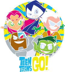 Teen Titans Go Group Kidu0027s T - Shirt Ages 47 Clip Art Png