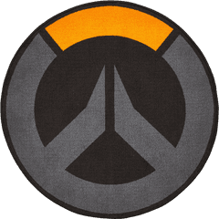 Overwatch Logo Round Area Rug - North And South America Map Png