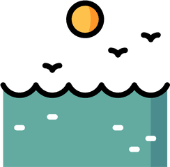 Ocean Wave Icon - Ocean Svg Png