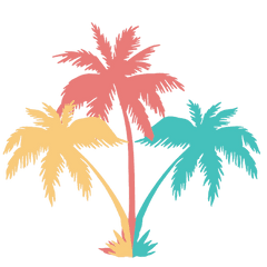 Coconut Tree Icon - Black Palm Tree Png