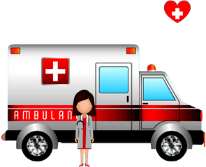 Doctor Ambulance Png Download - Transparent Background Ambulance Clipart