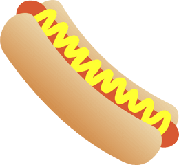 Hot Dog Hotdog Vector Clipart - Clipartingcom 4th Of July Food Clipart Png