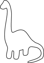 Sewing Crafts - Easy Dinosaur Coloring Pages Png