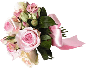 Bouquet Clipart Transparent - Pink Rose Bouquet Transparent Png