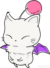 Moogle - Moggle Final Fantasy Art Png