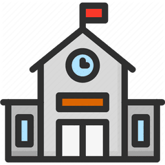 Education School Schoolhouse Icon - House Person Icon Png