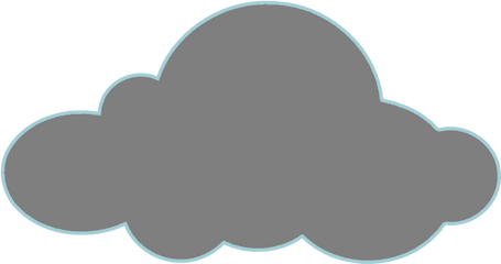 Dark Cloud Png Image With No - Gray Clouds Clipart