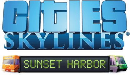 Cities Skylines - Sunset Harbor Display Device Png