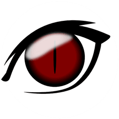 Anger Clipart Bloodshot Eye - Demon Eyes Transparent Red Eyes Png Anime