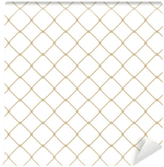 Nautical Rope Seamless Gold Fishnet Pattern - Paper Png