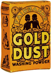 Fairbanks Gold Dust Washing Powder Sample Box - Gold Dust Washing Powder Png