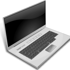 Minduka A Gray Clip Art - Transparent Laptop Clip Art Png