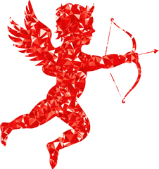 Red Cupid Clipart Png - Cupid Transparent