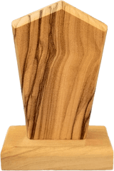 Holy Family Silver Plated Icon Olive Wood Stand - Small Solid Png