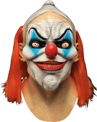 Evil Circus Freak Serial Killer Deluxe Adult Latex Dexter The Clown Mask - Clown Mask Png