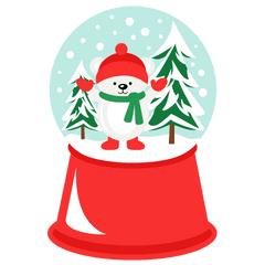 Penguin Snow Globe Clipart Png - Snow Globe With Snowman Clipart