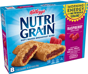 Made With 8g Of Whole Grains U0026 Real Fruit - Nutri Grain Nutri Grain Bars Png