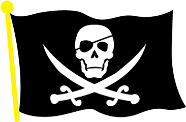 Pirate Flag Library Black And White - Calico Jack Pirate Flag Png