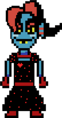 Party Undyne - Undyne Pixelated Png