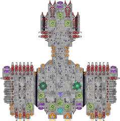 Stargate Daedalus Spaceship - Cosmoteer 1363758 Png Warlord