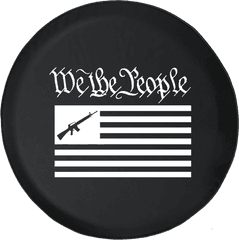 Download Hd We The People Ar15 Us Flag Constitution Gun - Rifle Png